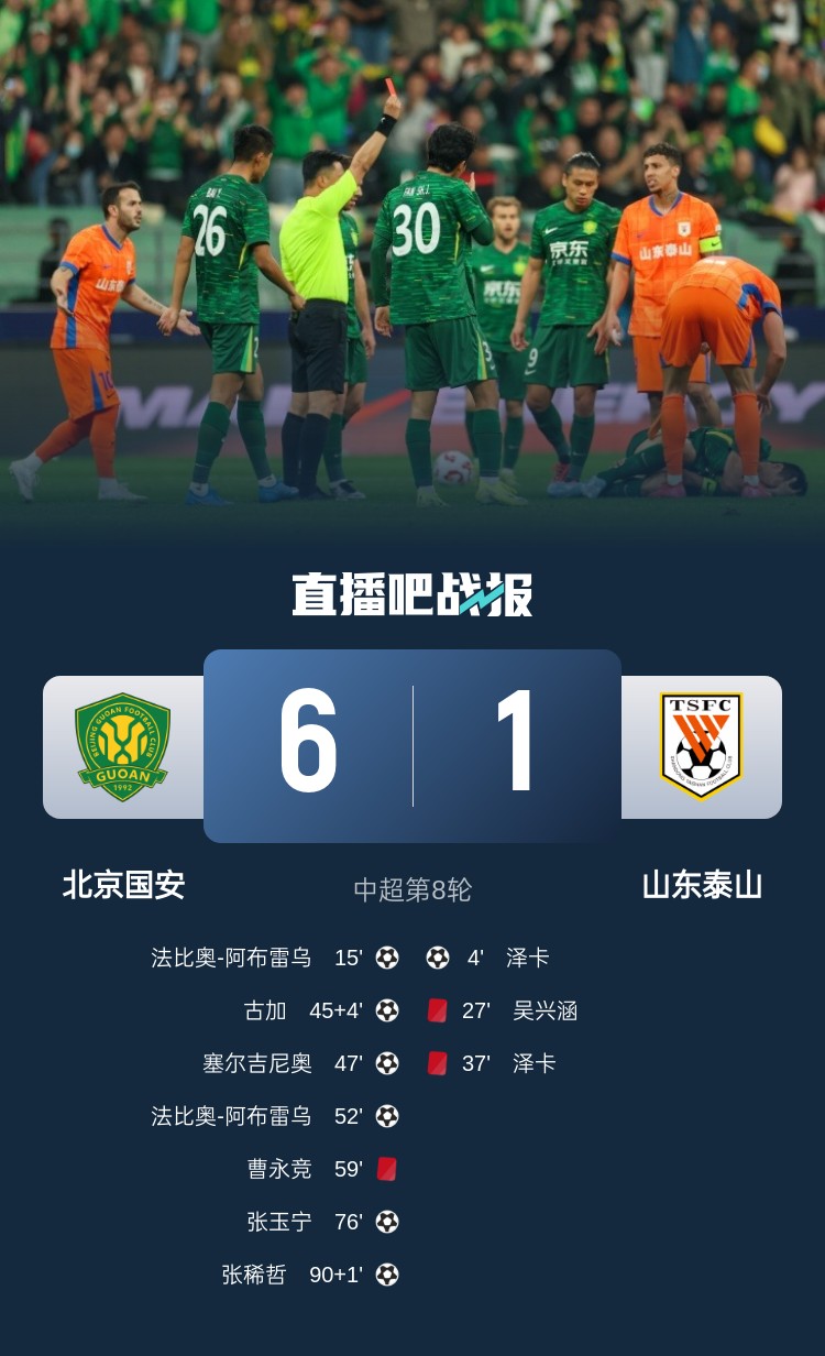 熱議國安6-1泰山：唐順齊揚(yáng)名立萬，泰山盡力了，下場申花有福了